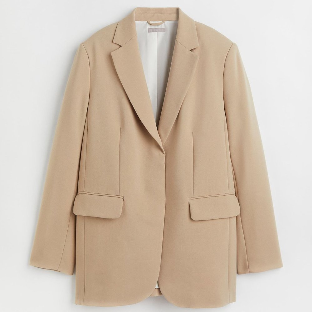 H&M Beige Oversized blazer